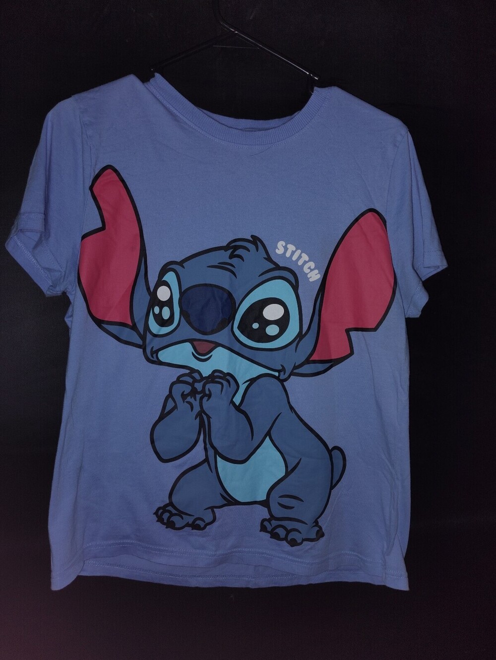 Disney Stitch graphic T-shirt light blue sm
